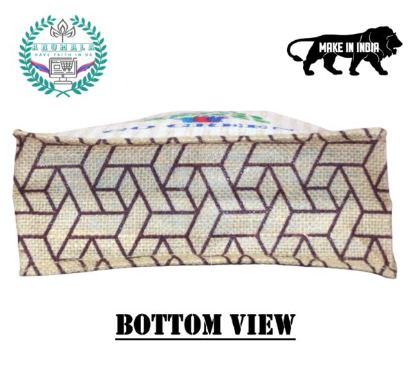Go Green Jute Bag with Zipper | Go Green for the Environment (14*16) - Image 6