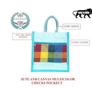 COLOR JUCO CHECK POCKET BAGS
