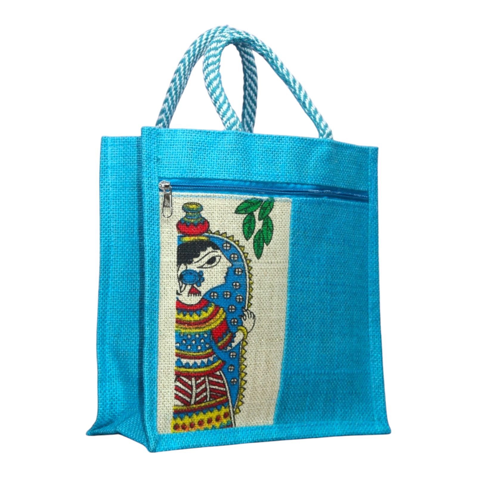 Jute Bags with MadhuBaani Print for Daily use - Image 9