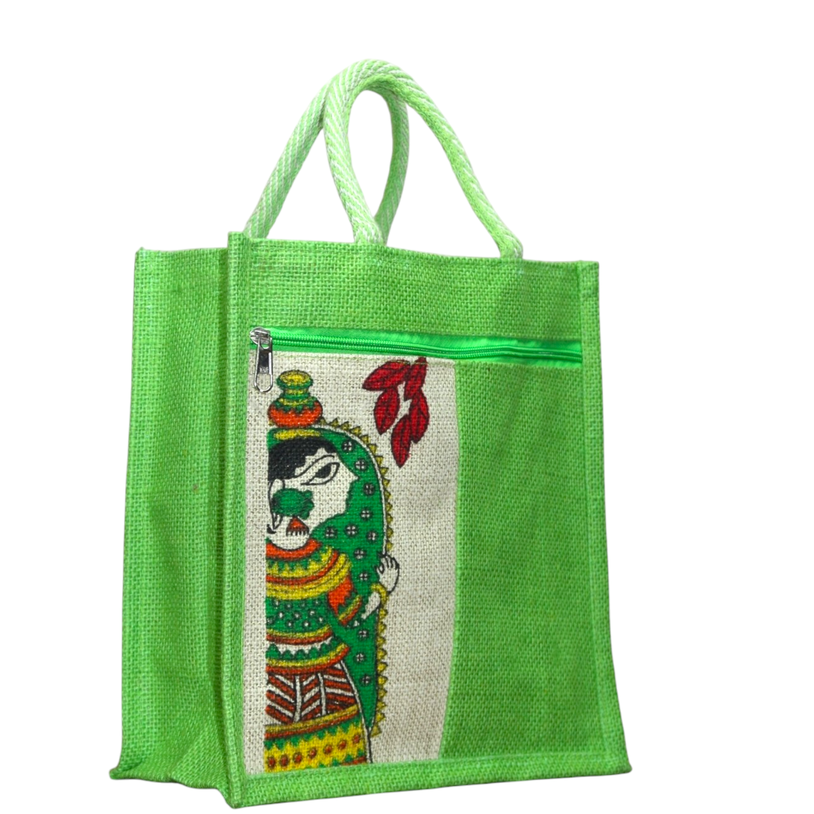 Jute Bags with MadhuBaani Print for Daily use - Image 2