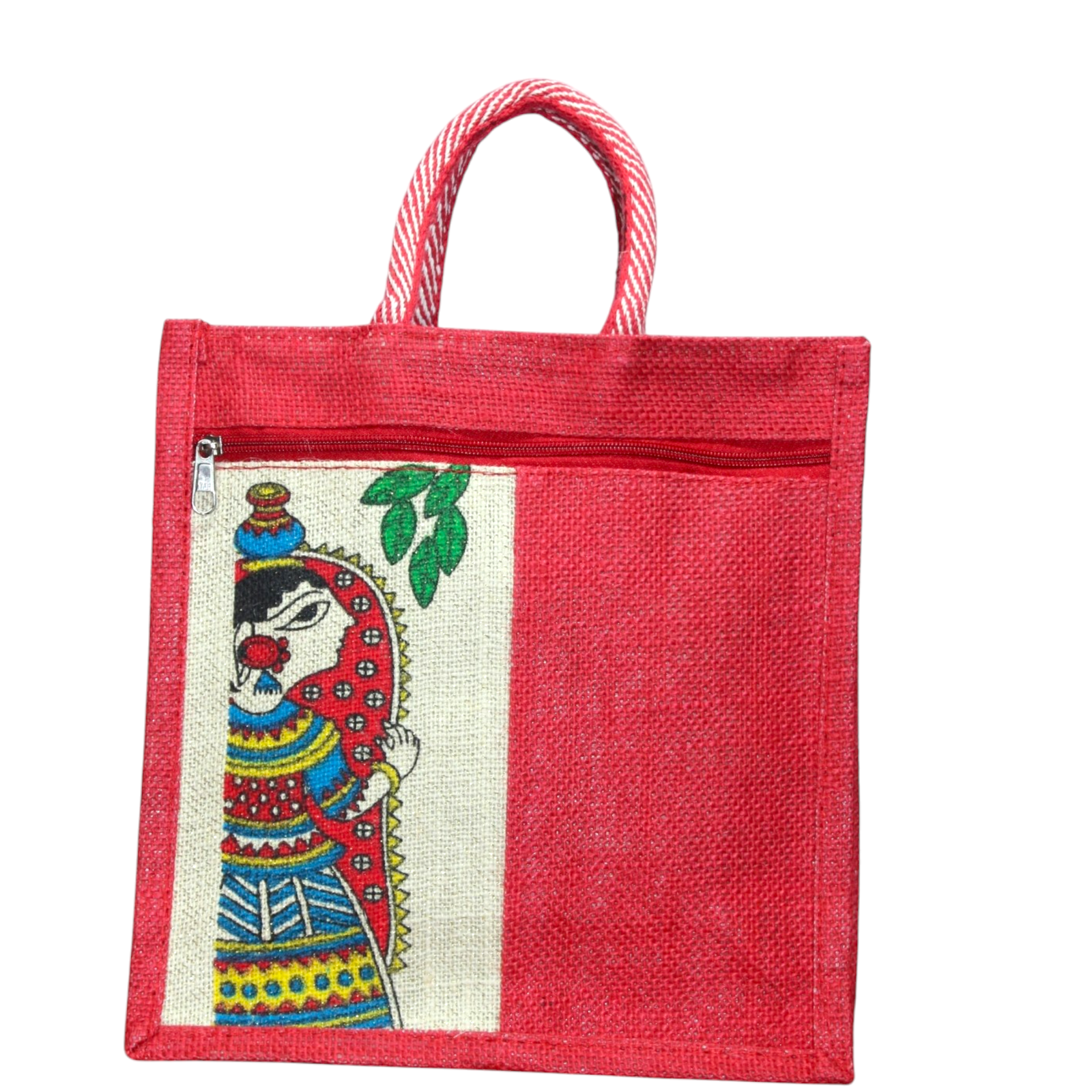 Jute Bags with MadhuBaani Print for Daily use - Image 5