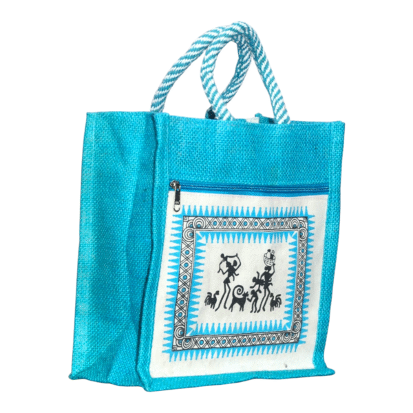 Canvas Jute Bags with Tribal Print for Daily use - Image 5