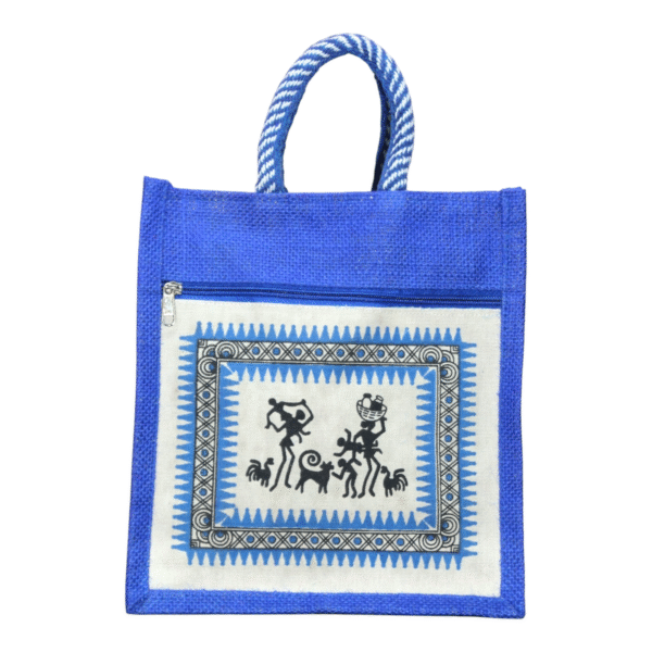 Canvas Jute Bags with Tribal Print for Daily use - Image 6