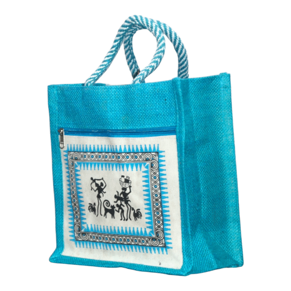 Canvas Jute Bags with Tribal Print for Daily use - Image 8