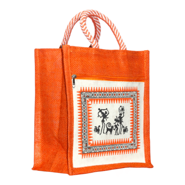 Canvas Jute Bags with Tribal Print for Daily use - Image 12