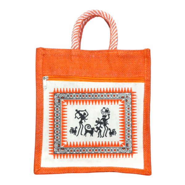 Canvas Jute Bags with Tribal Print for Daily use - Image 13