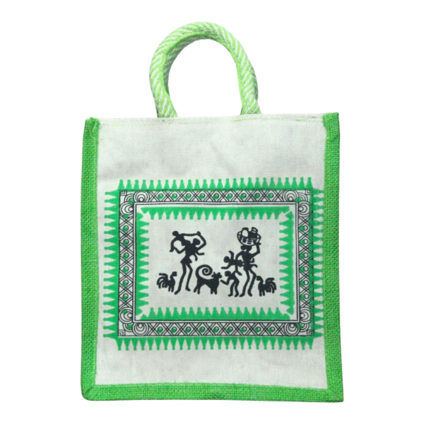 Canvas Jute Bags with Tribal Print for Daily use - Image 14