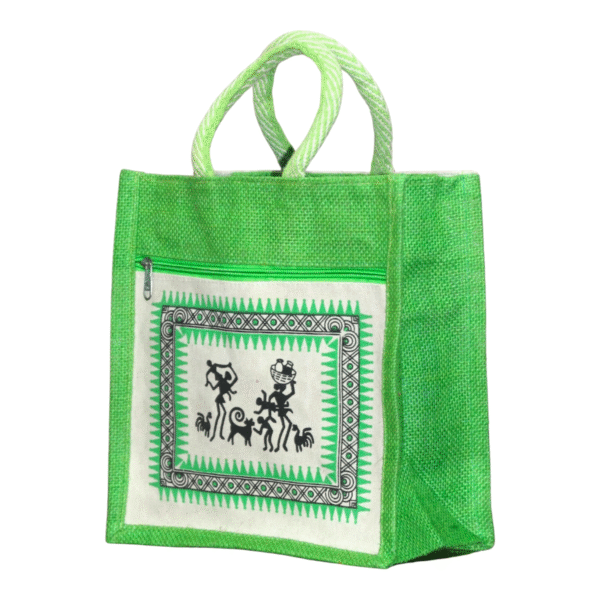 Canvas Jute Bags with Tribal Print for Daily use - Image 16