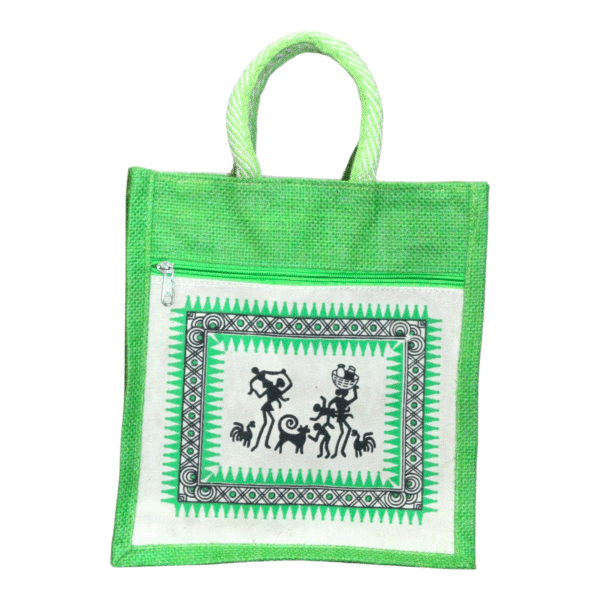 Canvas Jute Bags with Tribal Print for Daily use - Image 17