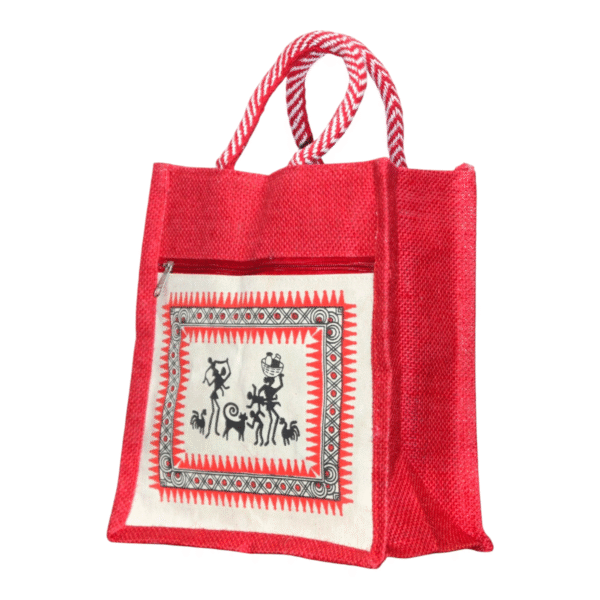 Canvas Jute Bags with Tribal Print for Daily use - Image 20