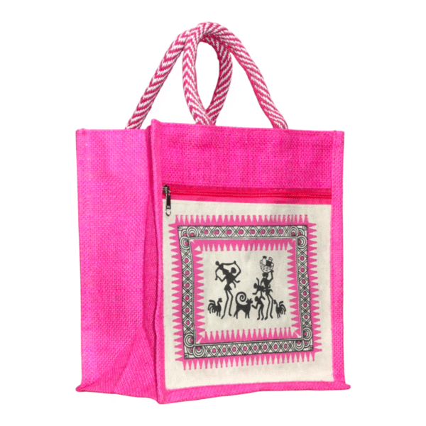 Canvas Jute Bags with Tribal Print for Daily use - Image 24