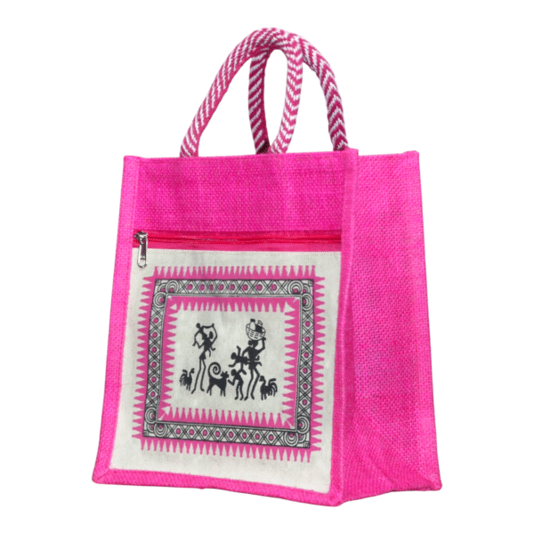 Canvas Jute Bags with Tribal Print for Daily use - Image 25