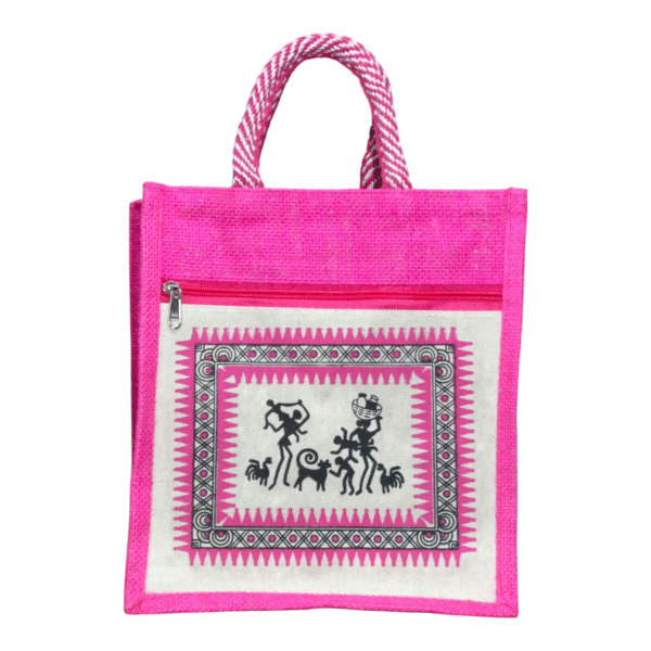 Canvas Jute Bags with Tribal Print for Daily use - Image 26