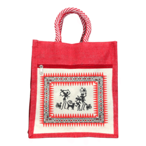 Canvas Jute Bags with Tribal Print for Daily use