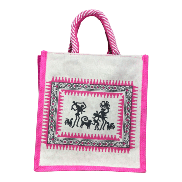 Canvas Jute Bags with Tribal Print for Daily use - Image 23