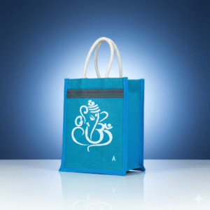 Ganesh Kolam Art Jute Bags (8*10)