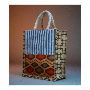 Handmade Kalamkari Jute Bag (10*11)